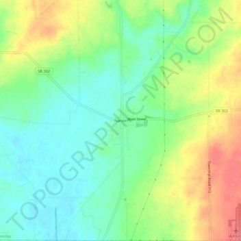 Mapa topográfico Nankin, altitude, relevo