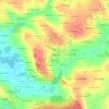 Mapa topográfico Le Coquart, altitude, relevo