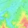 Mapa topográfico Les Landes, altitude, relevo
