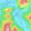 Mapa topográfico Bout de la Lande, altitude, relevo