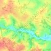 Mapa topográfico La Poste de Gesvres, altitude, relevo