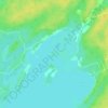 Mapa topográfico Stokes Bay, altitude, relevo