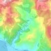 Mapa topográfico Retsinolakkos, altitude, relevo