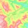 Mapa topográfico Alejandría, altitude, relevo