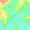 Mapa topográfico Magueija, altitude, relevo
