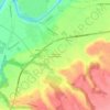Mapa topográfico Hameau de Lendrevié Basse, altitude, relevo