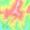 Mapa topográfico Keli, altitude, relevo