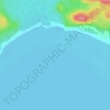 Mapa topográfico Goulais Bay, altitude, relevo