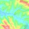 Mapa topográfico Nadrupe, altitude, relevo