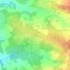 Mapa topográfico La Nauve, altitude, relevo