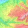 Mapa topográfico Caria, altitude, relevo