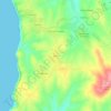 Mapa topográfico Barril, altitude, relevo