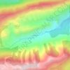 Mapa topográfico Les Sausses, altitude, relevo