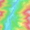 Mapa topográfico Bouchet, altitude, relevo