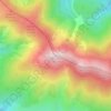 Mapa topográfico Mencilla, altitude, relevo