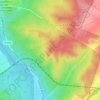 Mapa topográfico Valpalomero Vista Noroeste, altitude, relevo