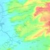 Mapa topográfico Puisaye, altitude, relevo