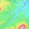 Mapa topográfico Les Baraques, altitude, relevo