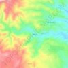 Mapa topográfico Midões, altitude, relevo