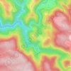 Mapa topográfico Thérondel, altitude, relevo