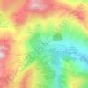 Mapa topográfico Le Champ du Nez, altitude, relevo