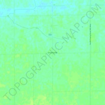 Mapa topográfico Groomsville, altitude, relevo