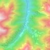 Mapa topográfico Salau, altitude, relevo