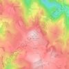 Mapa topográfico Puech de Montabez, altitude, relevo