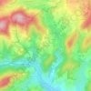 Mapa topográfico Blanchard, altitude, relevo