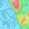 Mapa topográfico Glandieu, altitude, relevo