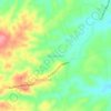 Mapa topográfico Monte Sion, altitude, relevo