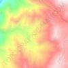 Mapa topográfico Quille, altitude, relevo