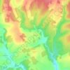 Mapa topográfico Les Merys, altitude, relevo