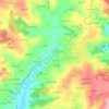 Mapa topográfico Pont du Chier-Est, altitude, relevo