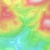 Mapa topográfico Tíscar, altitude, relevo