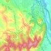 Mapa topográfico Montei, altitude, relevo