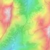 Mapa topográfico Col du Chérel, altitude, relevo