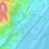 Mapa topográfico Verdelha de Baixo, altitude, relevo