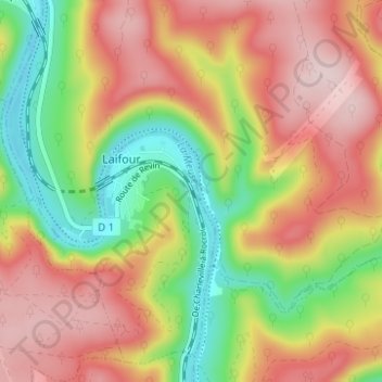 Mapa topográfico Madagascar, altitude, relevo