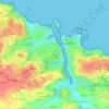 Mapa topográfico Le Reuniat, altitude, relevo