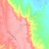 Mapa topográfico Aldeia N'gangula, altitude, relevo