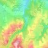 Mapa topográfico Les Basses Boules, altitude, relevo