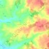 Mapa topográfico Landrevie, altitude, relevo