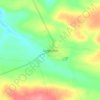 Mapa topográfico Cangandala, altitude, relevo