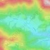 Mapa topográfico Champs des Fontaines, altitude, relevo
