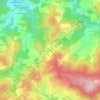 Mapa topográfico Les Hieres, altitude, relevo