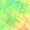Mapa topográfico Kergongar, altitude, relevo