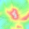 Mapa topográfico Kamal, altitude, relevo