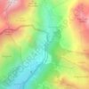 Mapa topográfico Pont du Countet, altitude, relevo