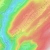 Mapa topográfico Cinquétral, altitude, relevo